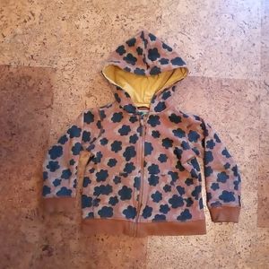 PACT organic zip up hoodie, size 4-5T 100% cotton